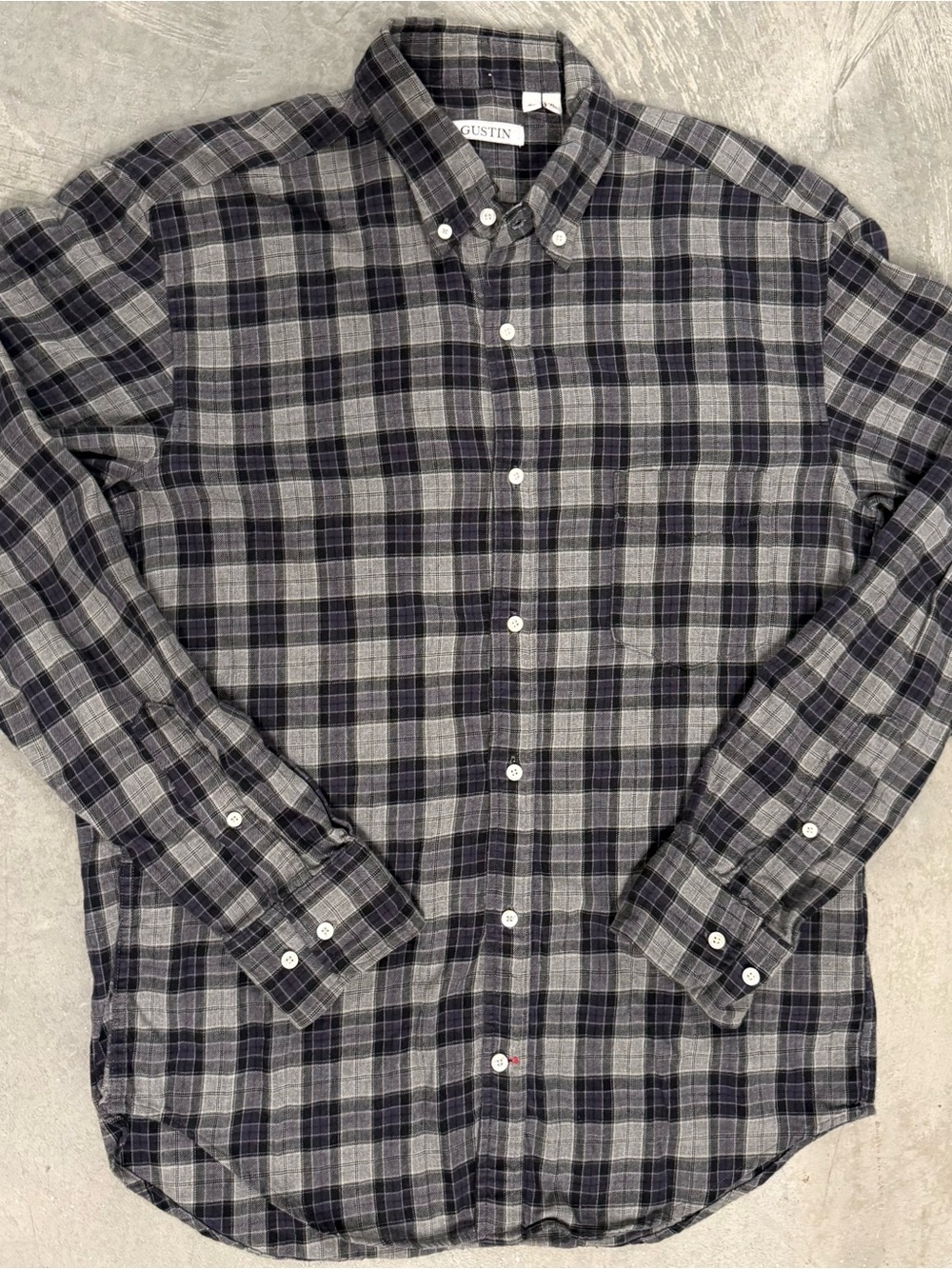 GUSTIN #155 Stone Magenta Japanese Twill
Classic Button Down Shirt - XL Slim
